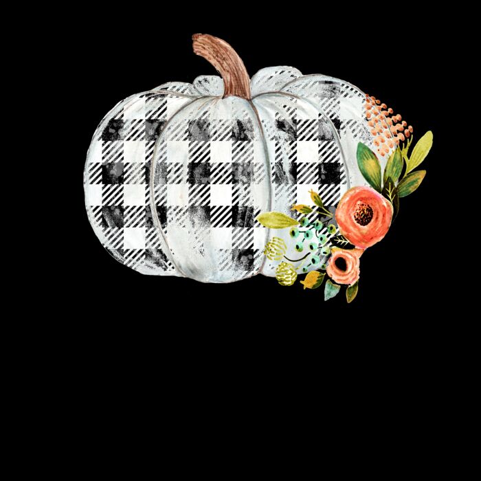 Plaid Floral Pumpkin Thumbnail