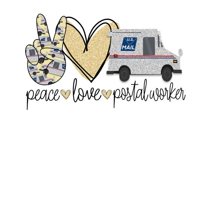 PEACE LOVE POSTAL WORKER Thumbnail