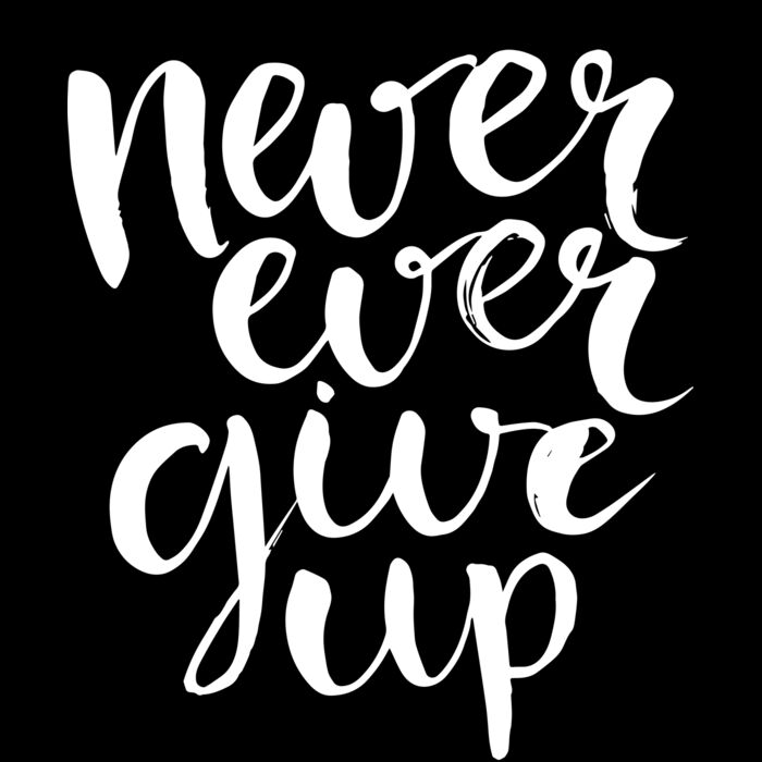 never ever give up Thumbnail
