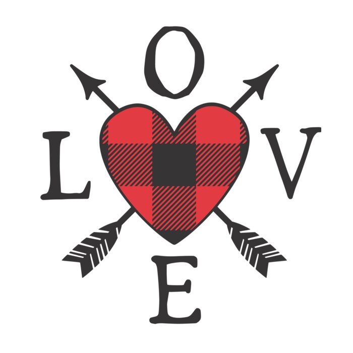 Plaid Love Arrow Thumbnail