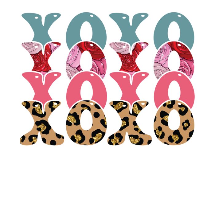 leopard xoxo stacked Thumbnail