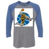Unisex Triblend Three-Quarter Raglan T-Shirt Thumbnail