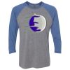 Unisex Triblend Three-Quarter Raglan T-Shirt Thumbnail
