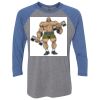 Unisex Triblend Three-Quarter Raglan T-Shirt Thumbnail