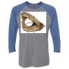 Unisex Triblend Three-Quarter Raglan T-Shirt Thumbnail