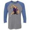 Unisex Triblend Three-Quarter Raglan T-Shirt Thumbnail