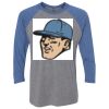 Unisex Triblend Three-Quarter Raglan T-Shirt Thumbnail