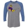 Unisex Triblend Three-Quarter Raglan T-Shirt Thumbnail