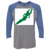 Unisex Triblend Three-Quarter Raglan T-Shirt Thumbnail