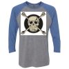 Unisex Triblend Three-Quarter Raglan T-Shirt Thumbnail