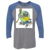 Unisex Triblend Three-Quarter Raglan T-Shirt Thumbnail