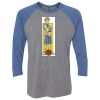 Unisex Triblend Three-Quarter Raglan T-Shirt Thumbnail