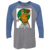 Unisex Triblend Three-Quarter Raglan T-Shirt Thumbnail