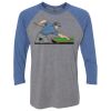 Unisex Triblend Three-Quarter Raglan T-Shirt Thumbnail