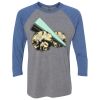 Unisex Triblend Three-Quarter Raglan T-Shirt Thumbnail