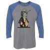 Unisex Triblend Three-Quarter Raglan T-Shirt Thumbnail