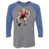 Unisex Triblend Three-Quarter Raglan T-Shirt Thumbnail