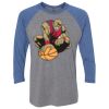 Unisex Triblend Three-Quarter Raglan T-Shirt Thumbnail