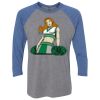 Unisex Triblend Three-Quarter Raglan T-Shirt Thumbnail