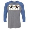 Unisex Triblend Three-Quarter Raglan T-Shirt Thumbnail