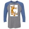 Unisex Triblend Three-Quarter Raglan T-Shirt Thumbnail