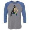 Unisex Triblend Three-Quarter Raglan T-Shirt Thumbnail