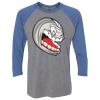 Unisex Triblend Three-Quarter Raglan T-Shirt Thumbnail