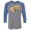 Unisex Triblend Three-Quarter Raglan T-Shirt Thumbnail