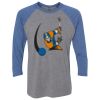 Unisex Triblend Three-Quarter Raglan T-Shirt Thumbnail