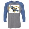 Unisex Triblend Three-Quarter Raglan T-Shirt Thumbnail