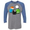 Unisex Triblend Three-Quarter Raglan T-Shirt Thumbnail