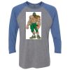 Unisex Triblend Three-Quarter Raglan T-Shirt Thumbnail