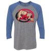 Unisex Triblend Three-Quarter Raglan T-Shirt Thumbnail