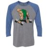 Unisex Triblend Three-Quarter Raglan T-Shirt Thumbnail