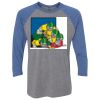 Unisex Triblend Three-Quarter Raglan T-Shirt Thumbnail