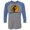 Unisex Triblend Three-Quarter Raglan T-Shirt Thumbnail