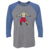 Unisex Triblend Three-Quarter Raglan T-Shirt Thumbnail