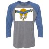 Unisex Triblend Three-Quarter Raglan T-Shirt Thumbnail