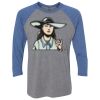 Unisex Triblend Three-Quarter Raglan T-Shirt Thumbnail