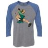 Unisex Triblend Three-Quarter Raglan T-Shirt Thumbnail