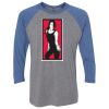 Unisex Triblend Three-Quarter Raglan T-Shirt Thumbnail