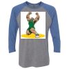 Unisex Triblend Three-Quarter Raglan T-Shirt Thumbnail