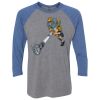 Unisex Triblend Three-Quarter Raglan T-Shirt Thumbnail