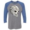 Unisex Triblend Three-Quarter Raglan T-Shirt Thumbnail