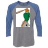 Unisex Triblend Three-Quarter Raglan T-Shirt Thumbnail