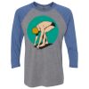 Unisex Triblend Three-Quarter Raglan T-Shirt Thumbnail