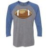 Unisex Triblend Three-Quarter Raglan T-Shirt Thumbnail