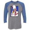 Unisex Triblend Three-Quarter Raglan T-Shirt Thumbnail