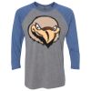 Unisex Triblend Three-Quarter Raglan T-Shirt Thumbnail