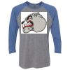 Unisex Triblend Three-Quarter Raglan T-Shirt Thumbnail